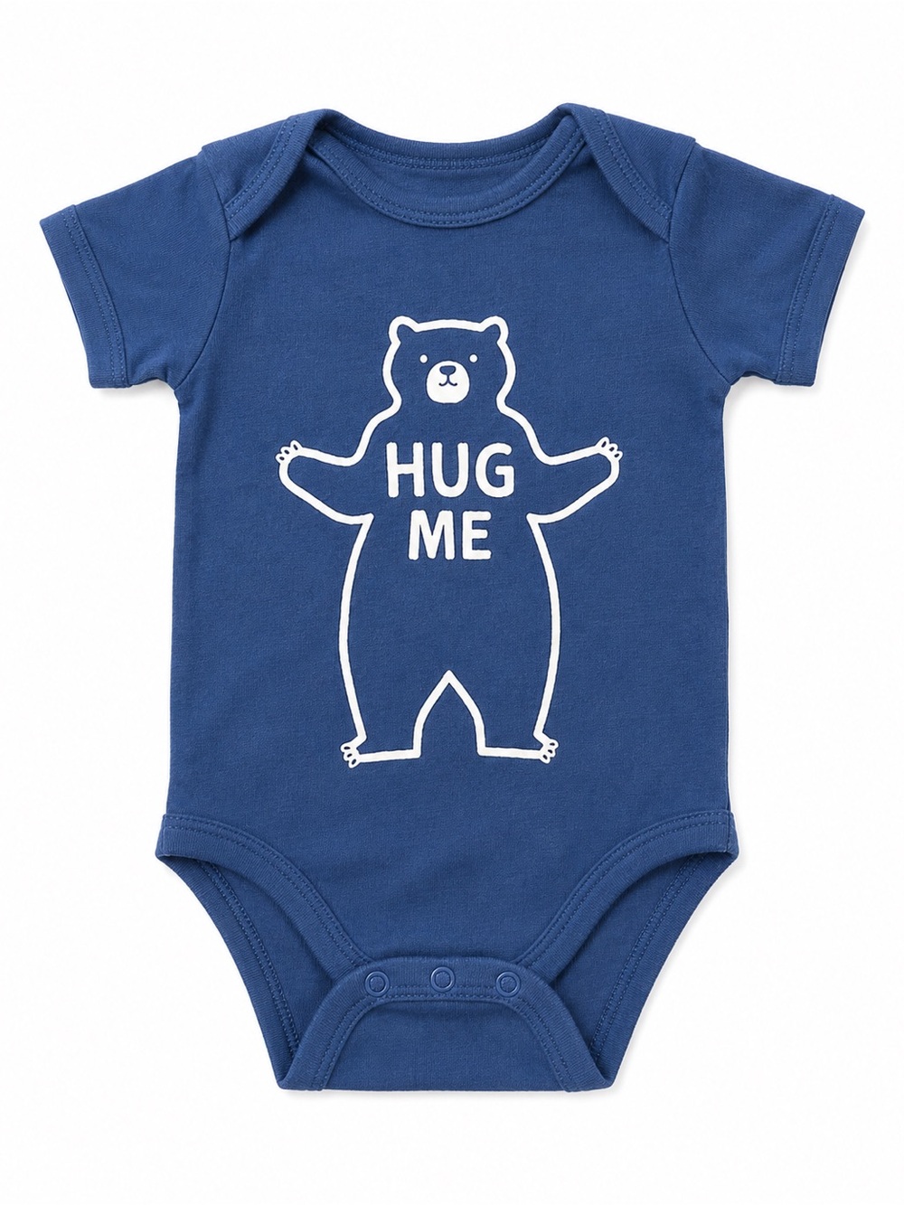 Blue Bear Print Hug Me Bodysuit